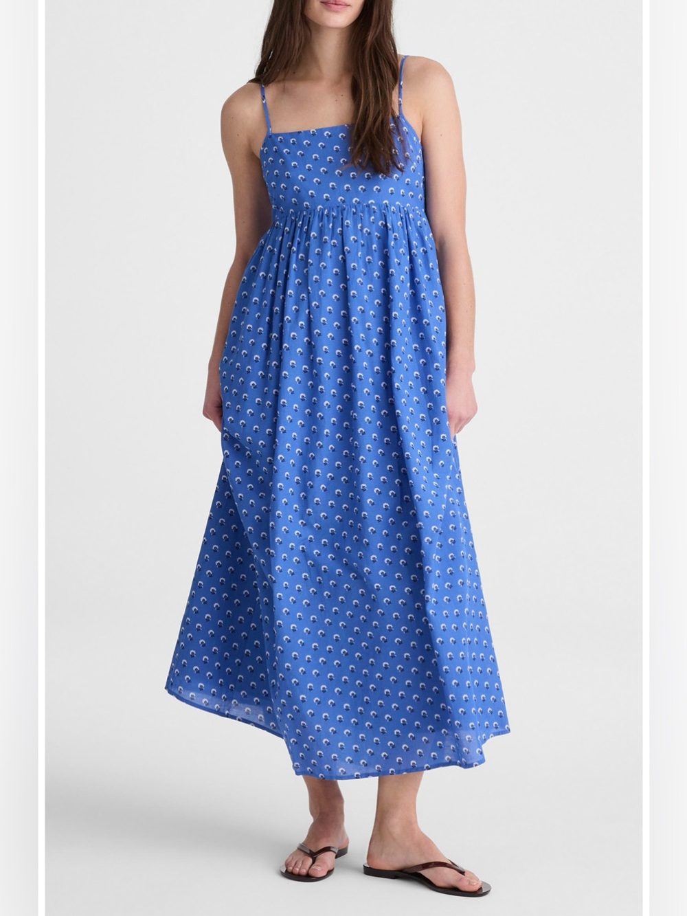 MADEWELL EMPIRE WAIST MIDI DRESS IN EMPIRE BLUE ✨